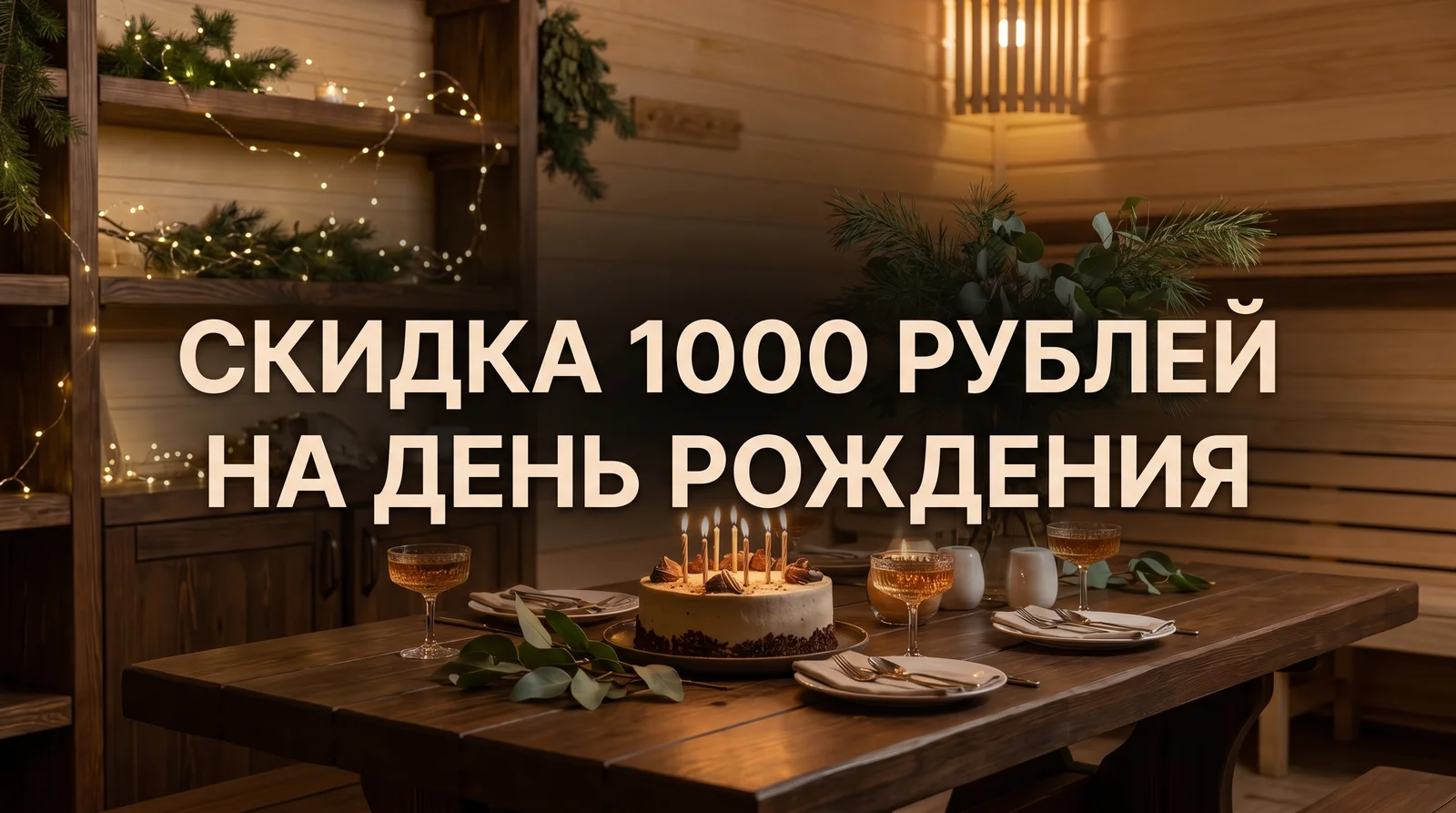 1000 рублей скидка на день рождения